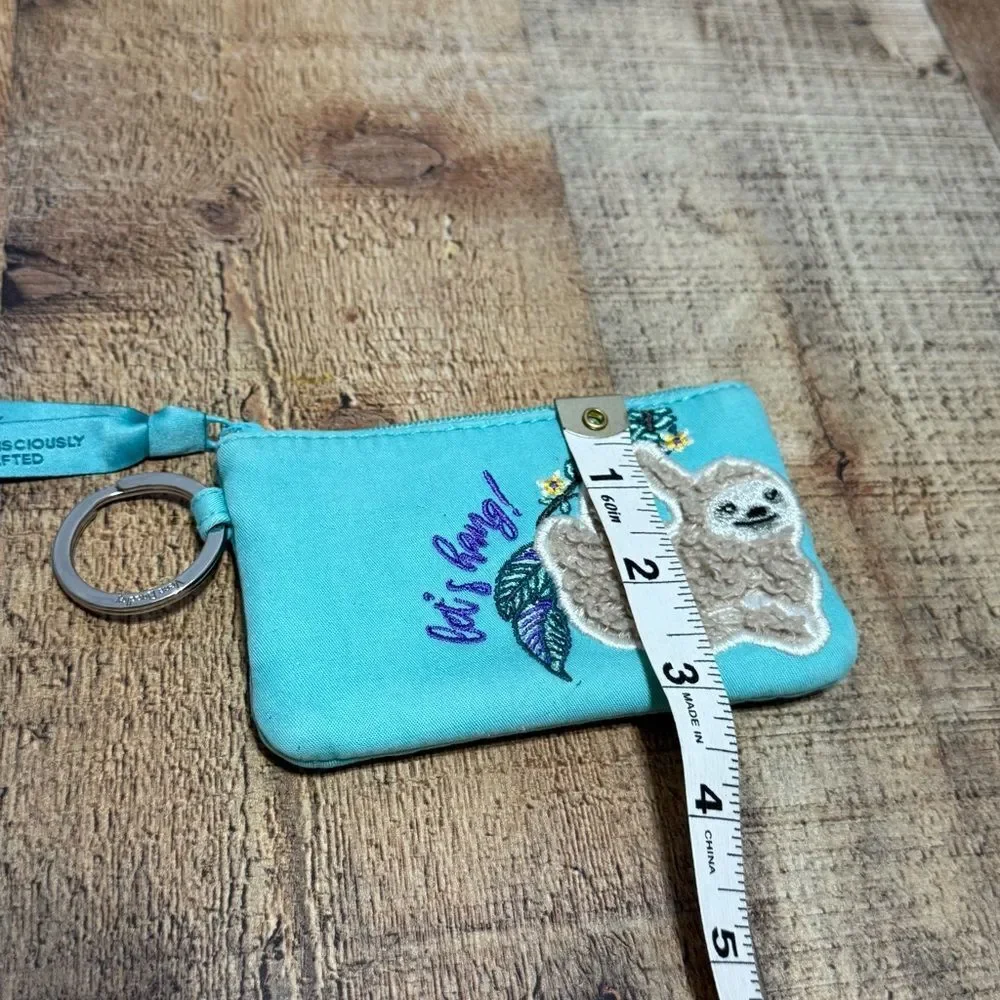 Vera Bradley Hanging Around (Sloths) Zip ID Case